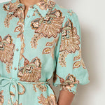 Zoe Kratzmann Heir Dress in Mint Kgari - detail view
