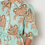 Zoe Kratzmann Heir Dress in Mint Kgari - detail view