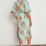 Zoe Kratzmann Heir Dress in Mint Kgari - close up