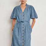 Zoe Kratzmann Honor Dress in Mid Wash Denim - outfit inspiration