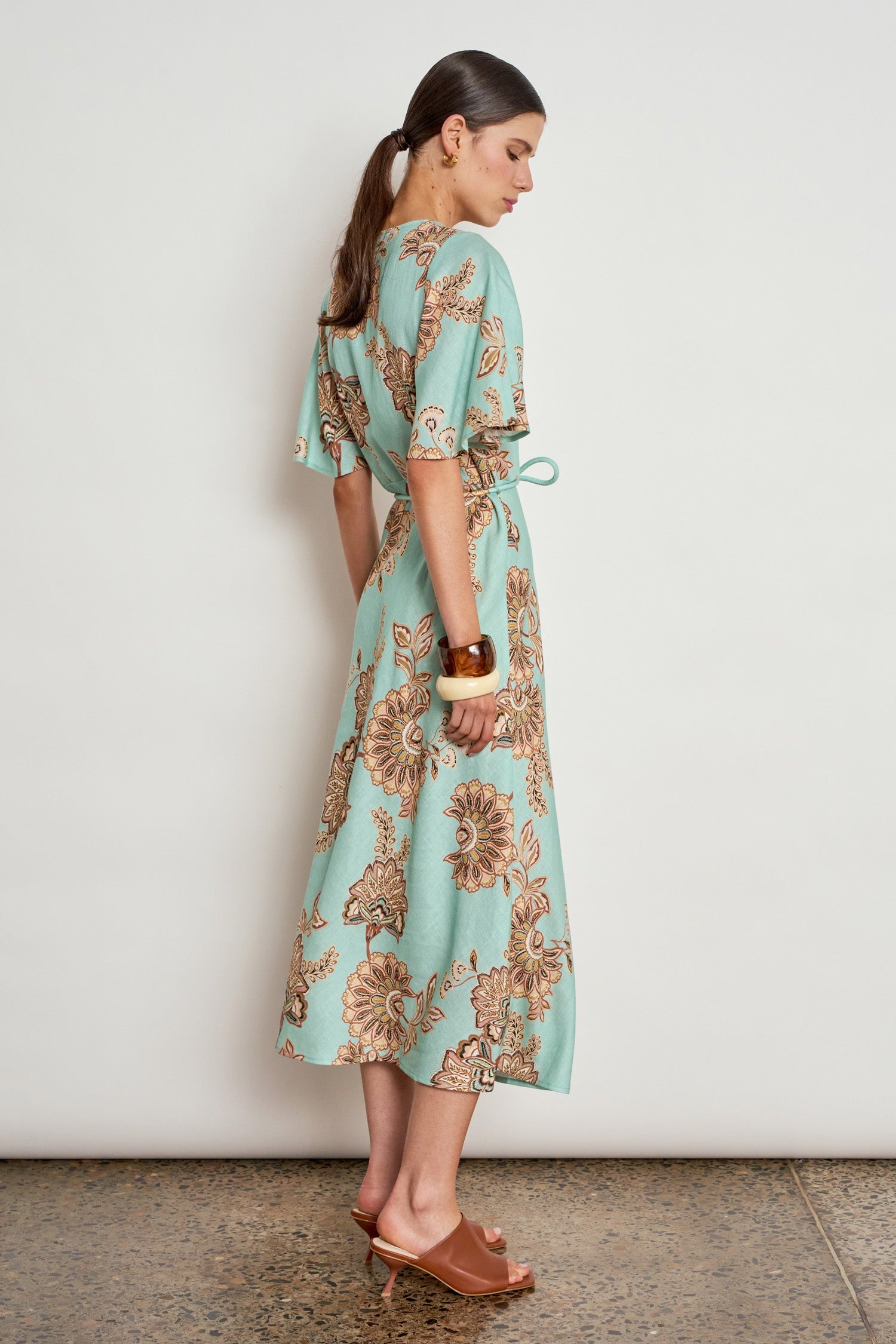 Zoe Kratzmann Premier Dress in Mint Kgari - close up