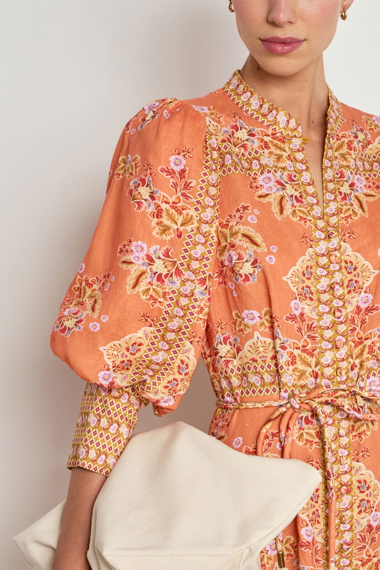 Zoe Kratzmann Scenic Dress in Marigold Glow - close up