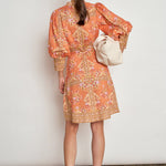 Zoe Kratzmann Scenic Dress in Marigold Glow - close up