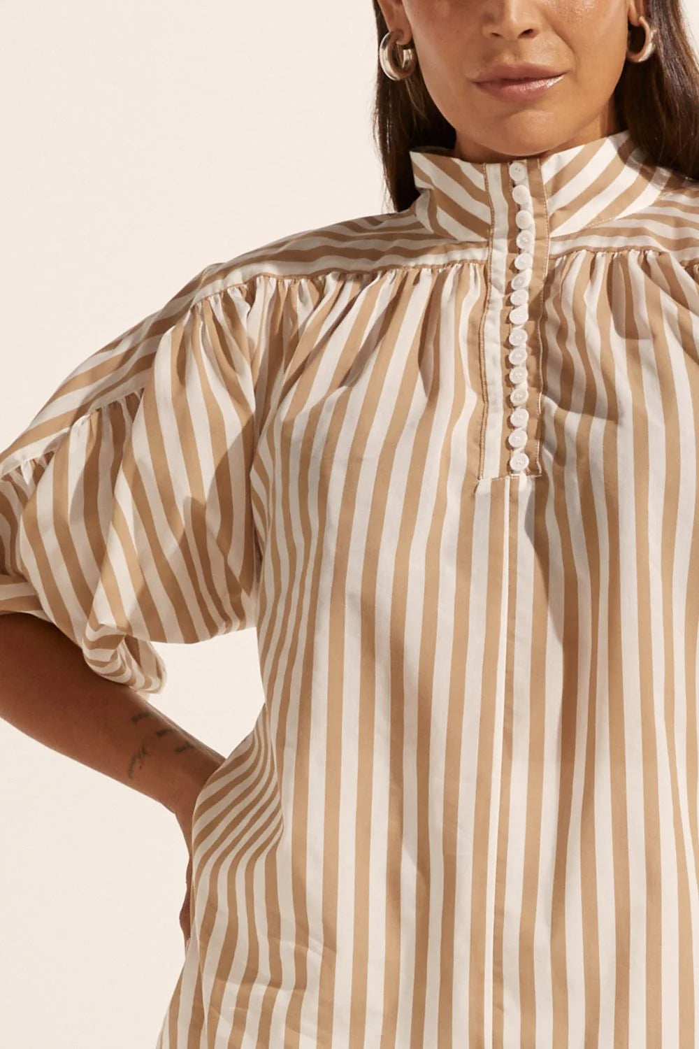 Zoe Kratzmann Adage Top in Flax Stripe