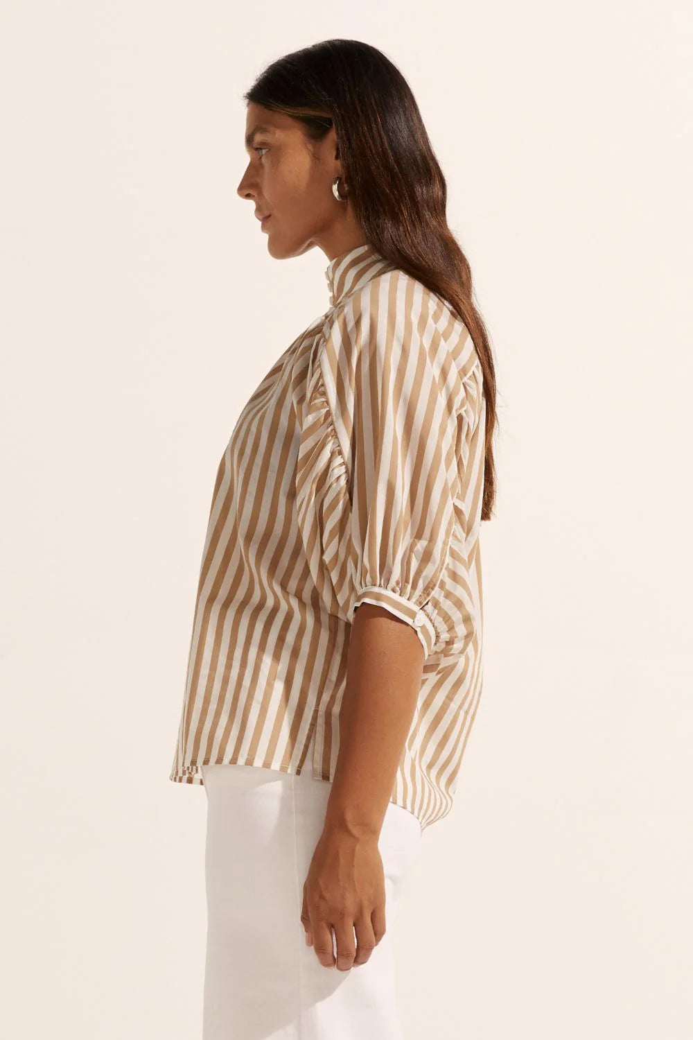 Zoe Kratzmann Adage Top in Flax Stripe