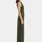 Sir Sorel Maxi Dress in Dark Olive - detail view