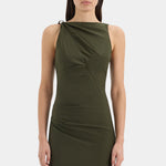 Sir Sorel Maxi Dress in Dark Olive - outfit inspiration