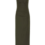 Sir Sorel Maxi Dress in Dark Olive