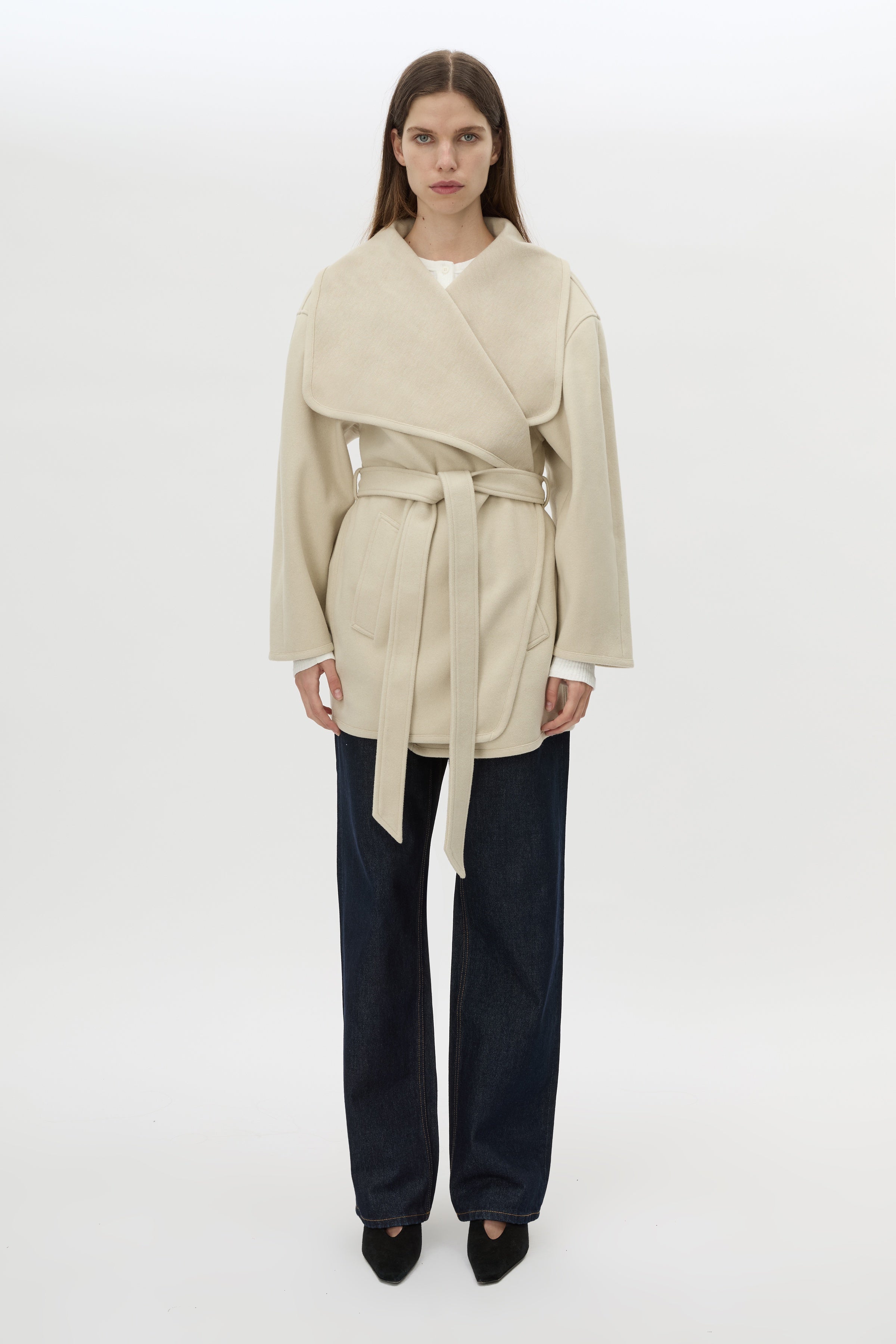 Camilla and Marc Audrey Wrap Jacket in Oat