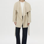 Camilla and Marc Audrey Wrap Jacket in Oat - side view