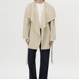 Camilla and Marc Audrey Wrap Jacket in Oat - side view