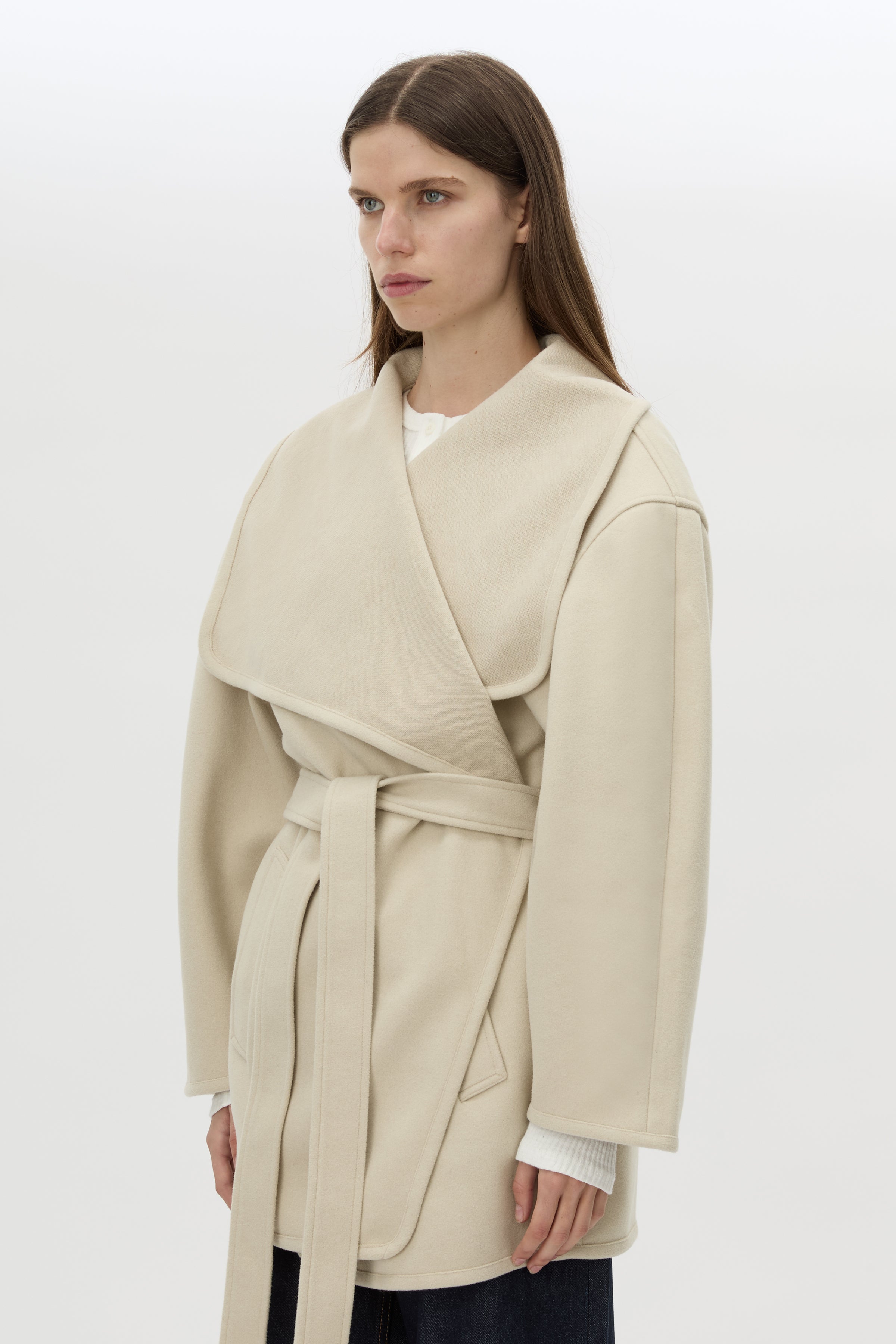 Camilla and Marc Audrey Wrap Jacket in Oat - outfit inspiration