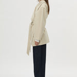 Camilla and Marc Audrey Wrap Jacket in Oat - detail view