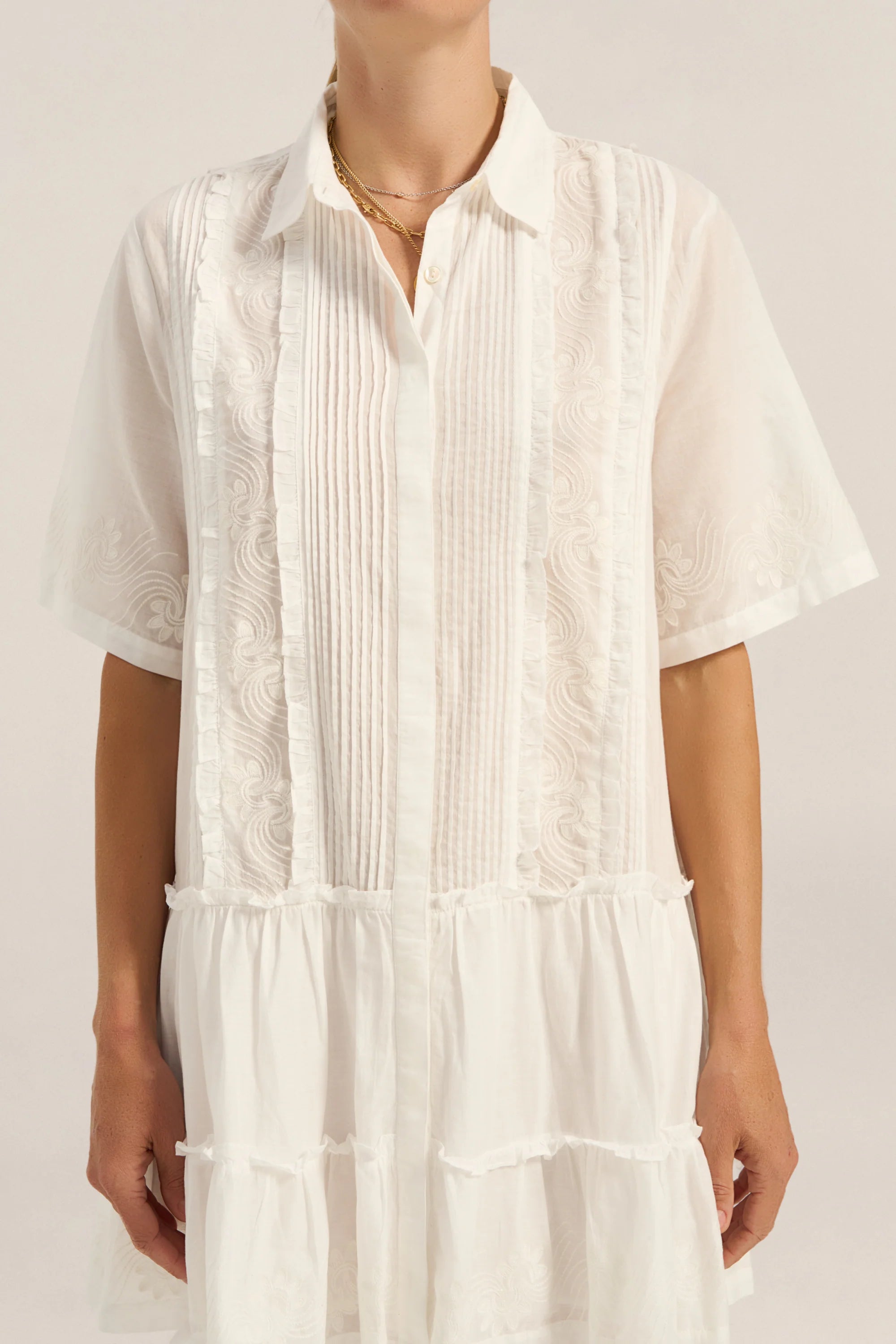 Ilio Nema Capys Dress in White Voile