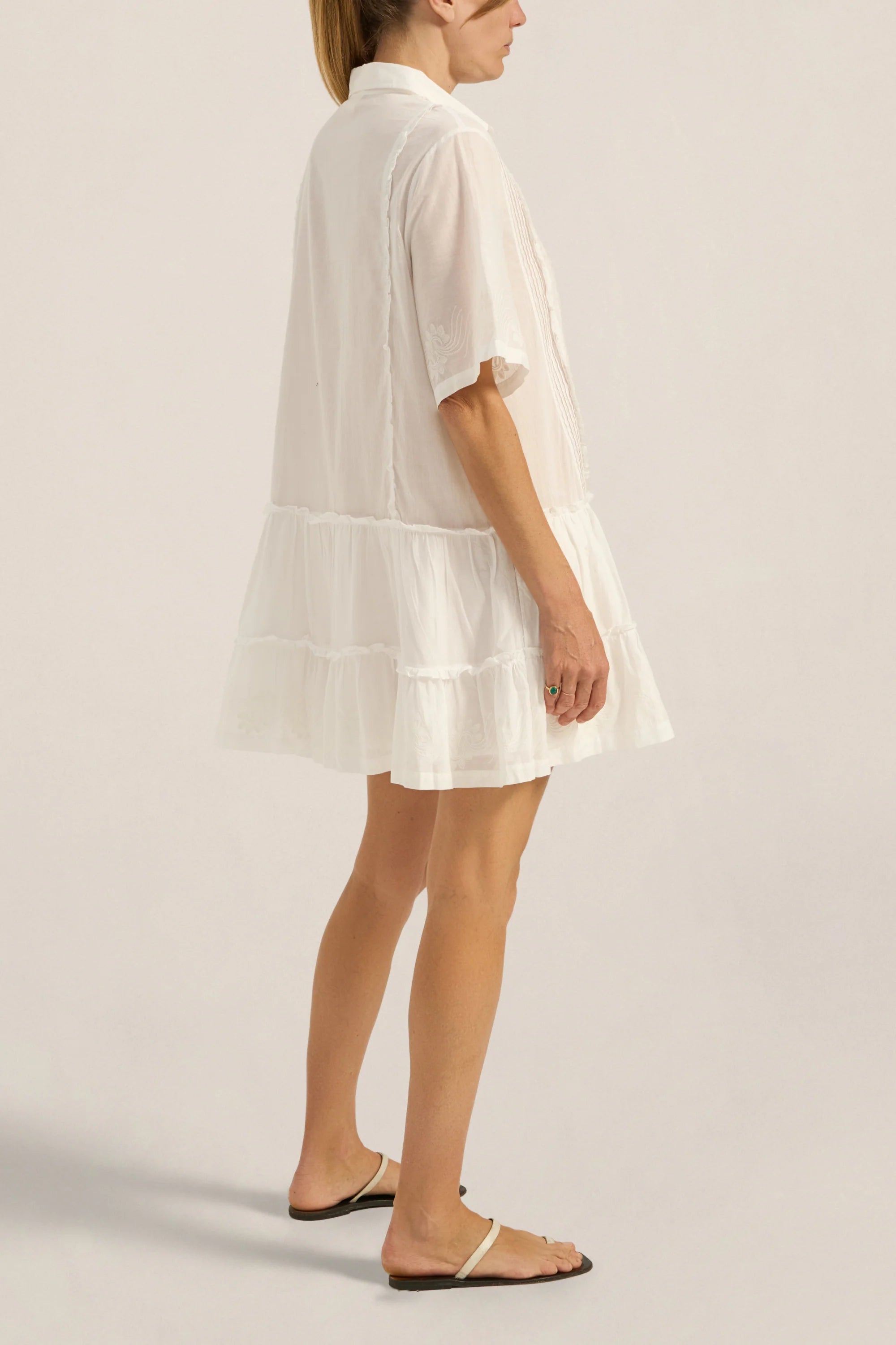 Ilio Nema Capys Dress in White Voile