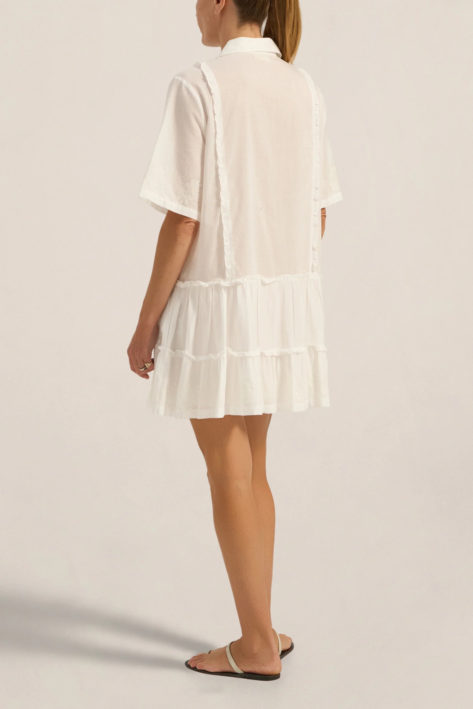 Ilio Nema Capys Dress in White Voile