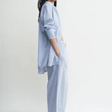 Toteme Wide Summer Trouser in Sky Blue