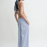 Toteme Wide Summer Trouser in Sky Blue