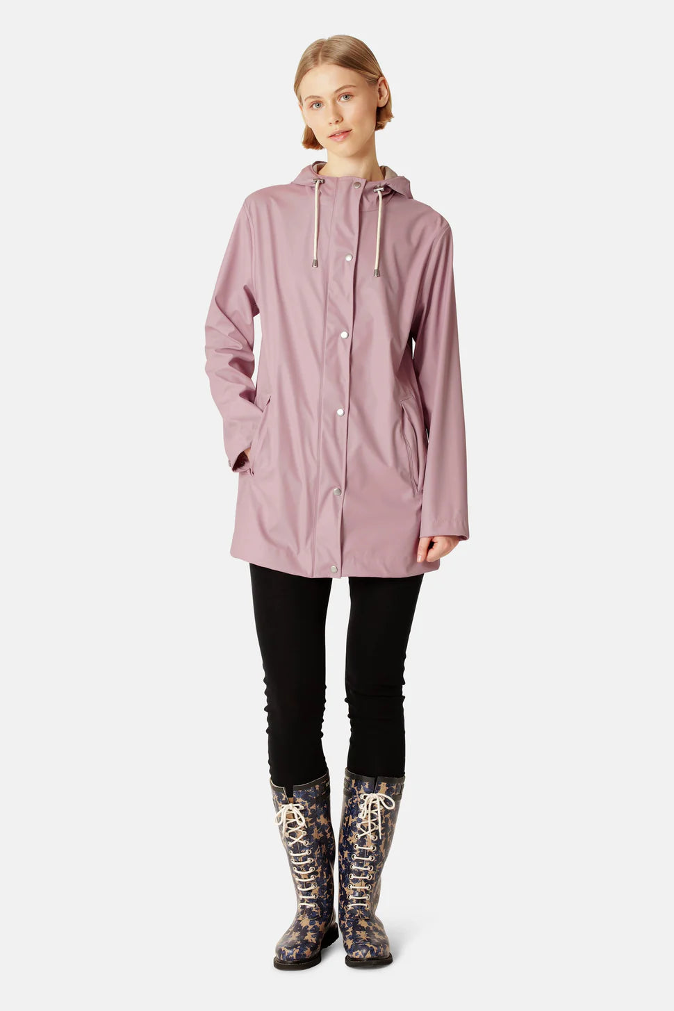 Ilse Jacobsen Rain 228FR Jacket in Dawn Pink