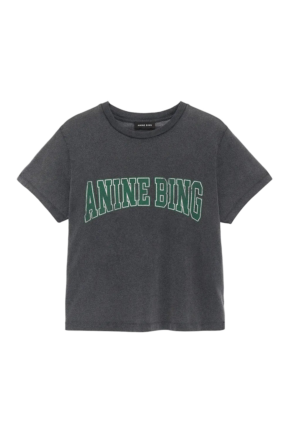 Anine Bing Shelley Tee in Washed Black