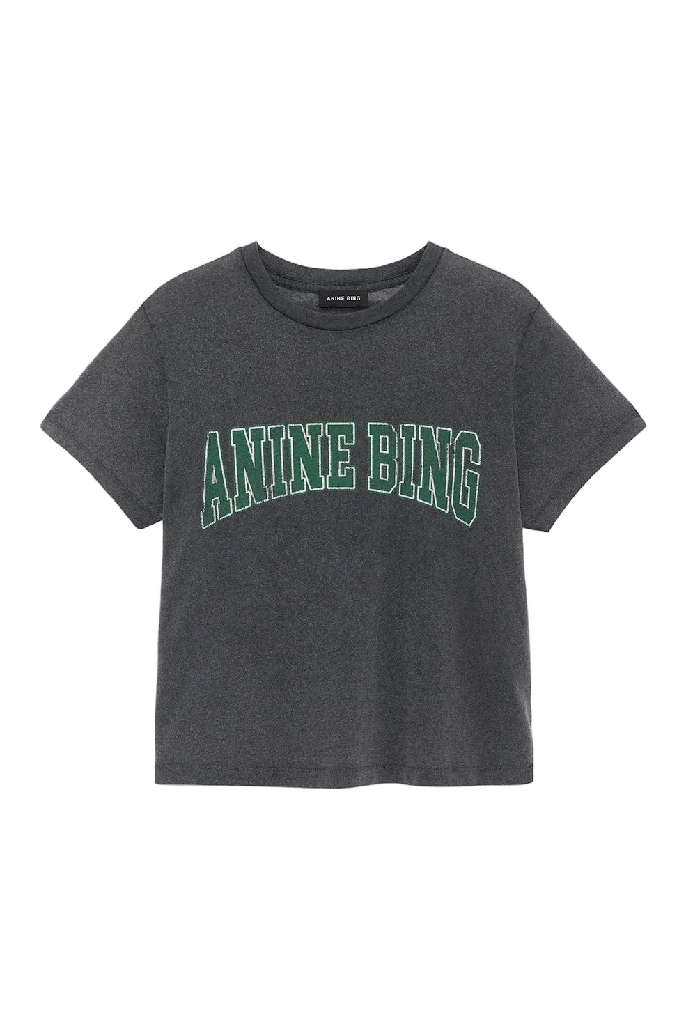 Anine Bing Shelley Tee in Washed Black