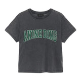 Anine Bing Shelley Tee in Washed Black