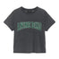 Anine Bing Shelley Tee in Washed Black