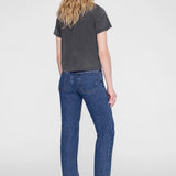 Anine Bing Shelley Tee in Washed Black