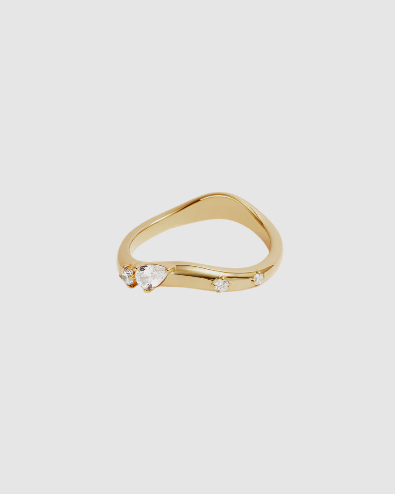 By Charlotte Chasing Tides Ring in 18K Gold Vermeil