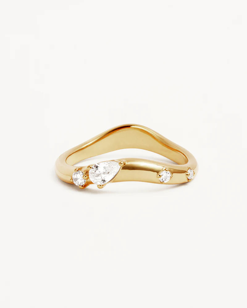 By Charlotte Chasing Tides Ring in 18K Gold Vermeil