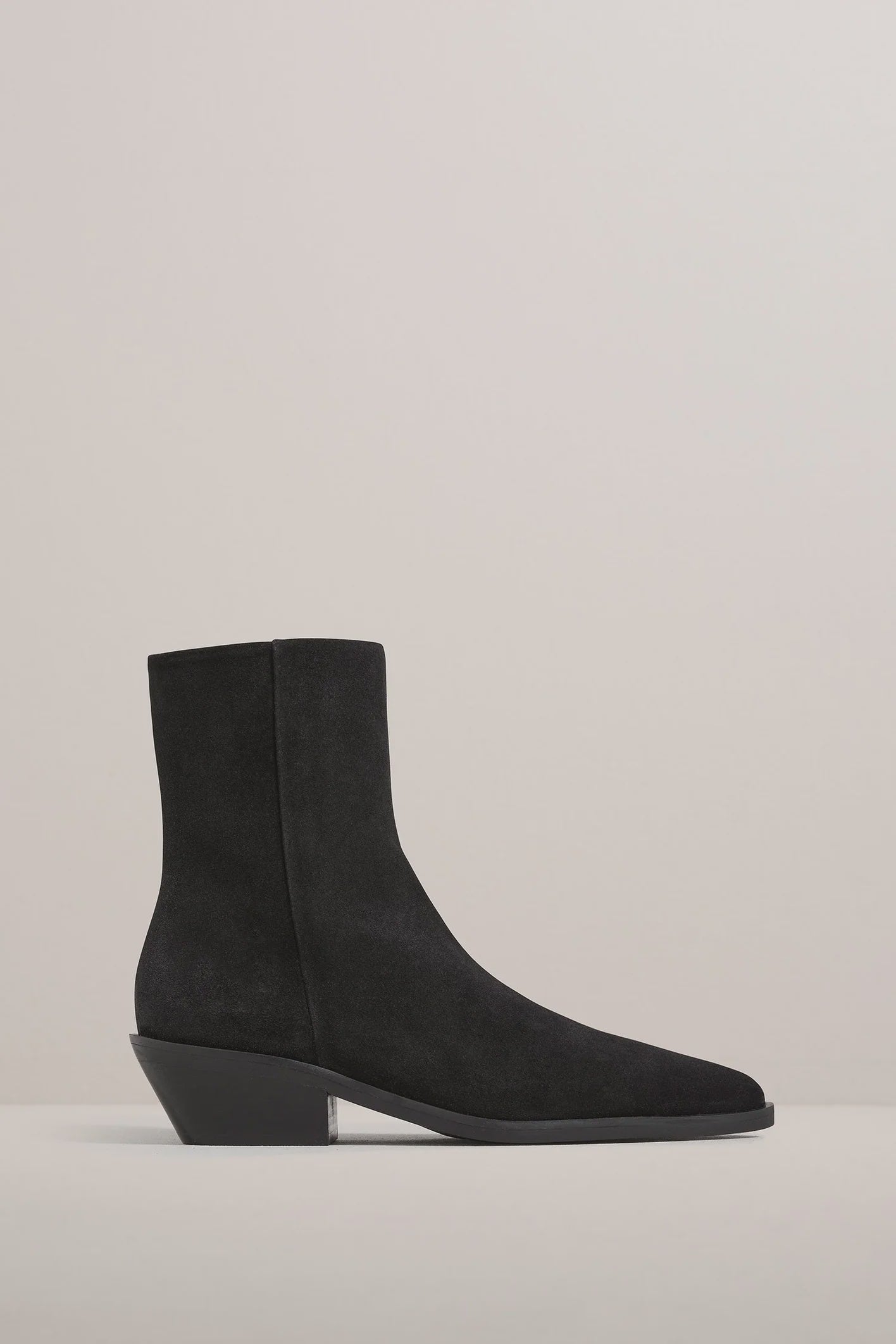 A Emery Hudson Boot in Black Suede