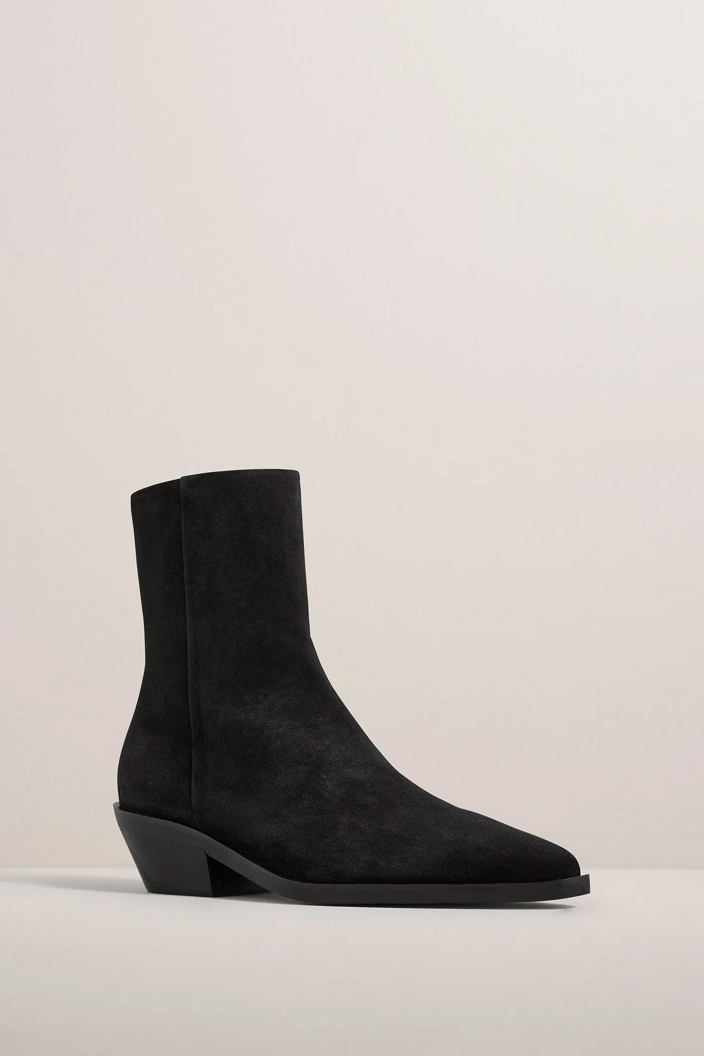 A Emery Hudson Boot in Black Suede