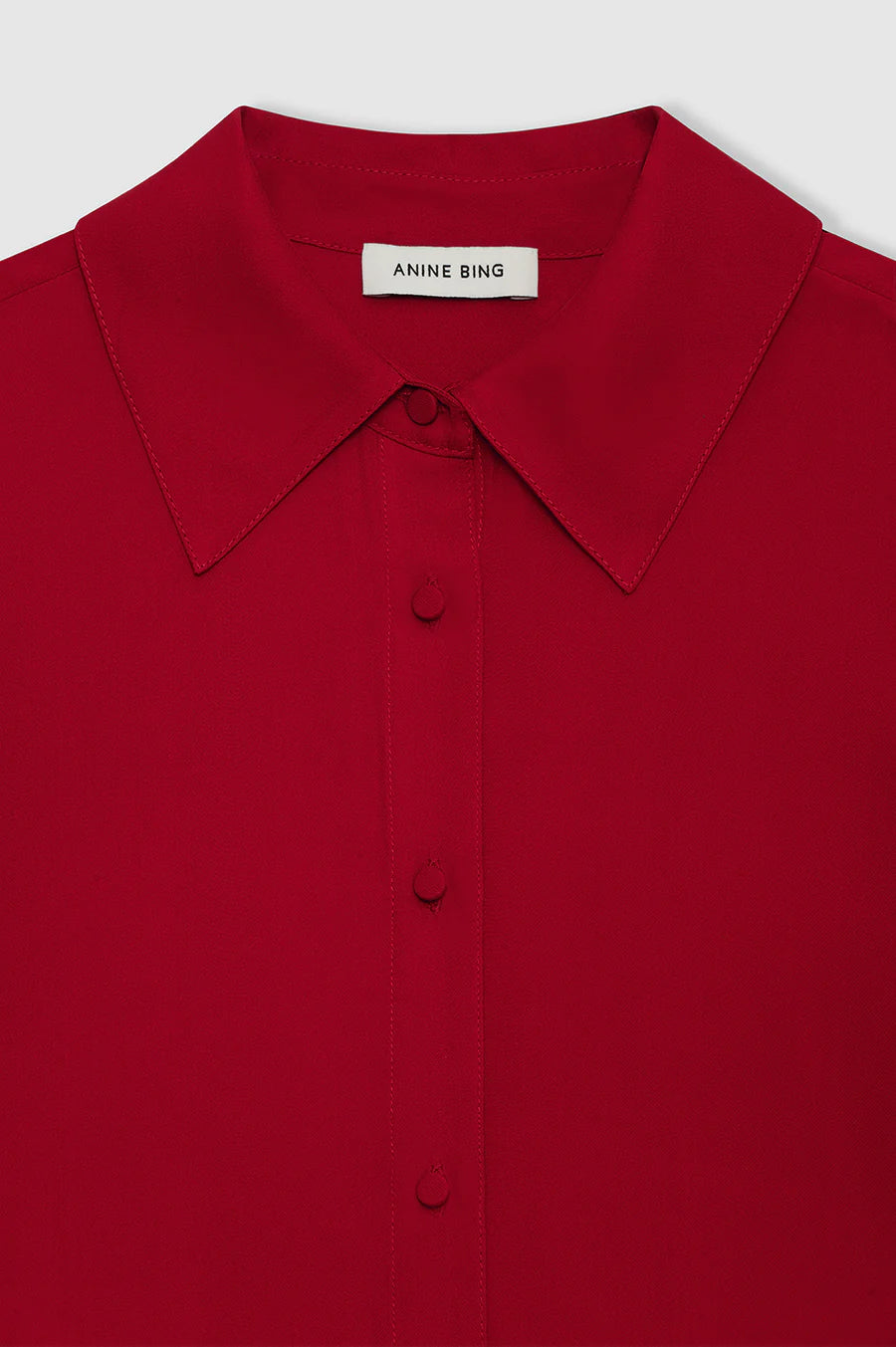 Anine Bing Bridget Shirt in Scarlet Red