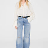Anine Bing Bridget Shirt in Ivory and Black