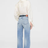 Anine Bing Bridget Shirt in Ivory and Black