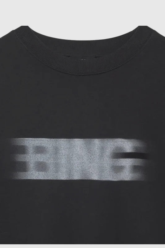 Anine Bing Miles Sweatshirt Blur in Black