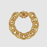 Anine Bing Double Link Chain Bracelet in Gold