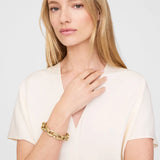Anine Bing Double Link Chain Bracelet in Gold