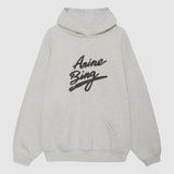 Anine Bing Harvey Sweatshirt Signature in Heather Grey