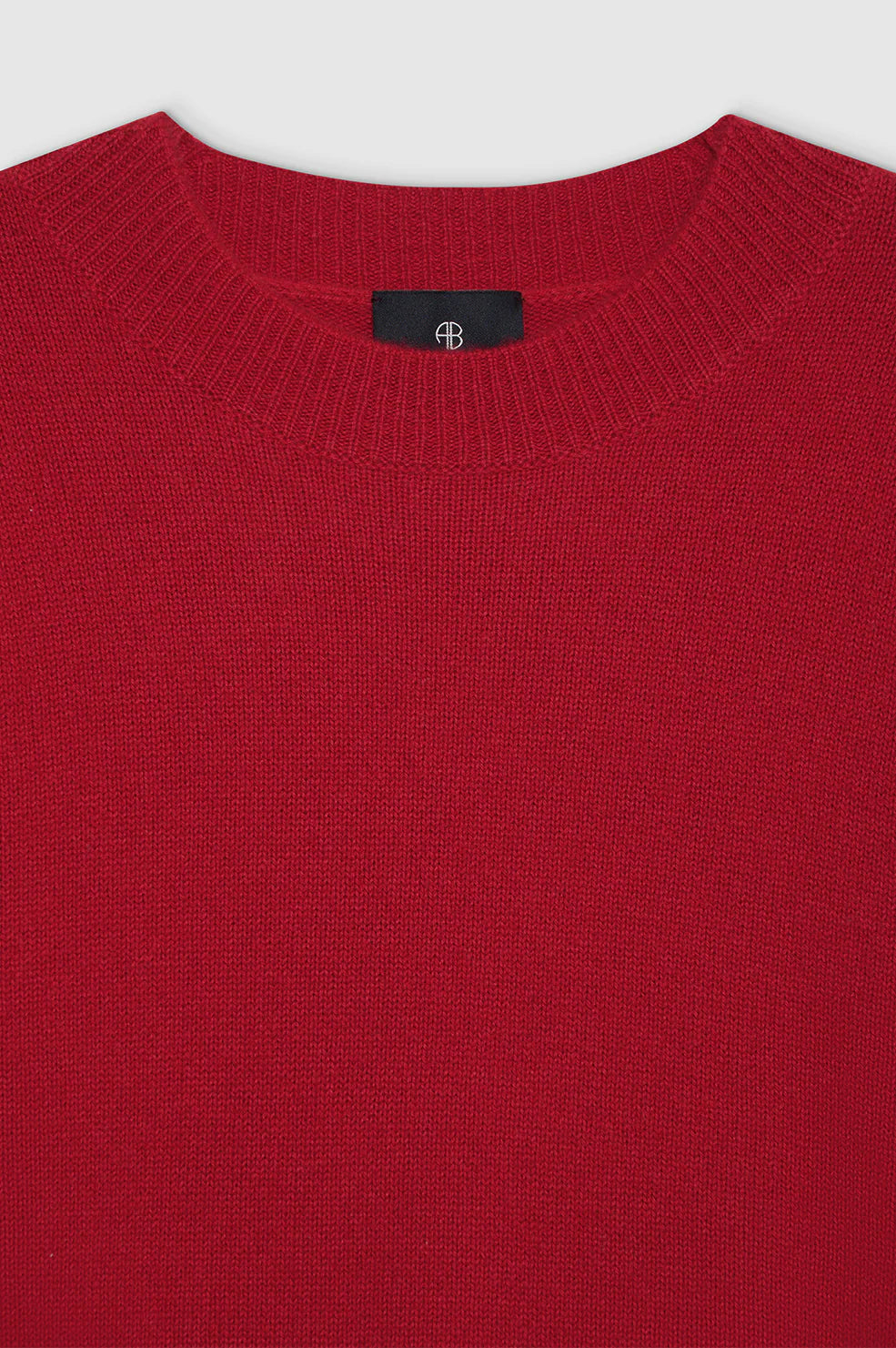 Anine Bing Lee Crew Sweater in Scarlet Red