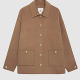 Anine Bing Luca Jacket Camel Cashmere Blend in Camel
