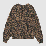 Anine Bing Miles Sweatshirt in Black and Brown Leopard