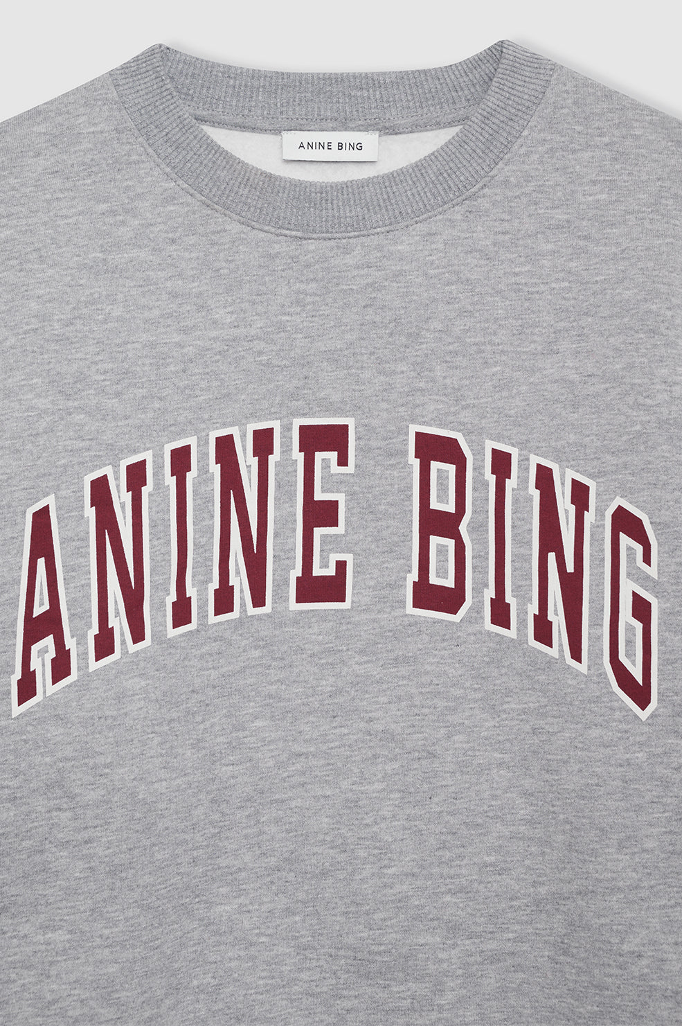 Anine Bing Spencer Sweatshirt in Heather Grey