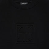 Anine Bing Alto Sweater in Framed Monogram Black