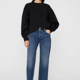 Anine Bing Alto Sweater in Framed Monogram Black