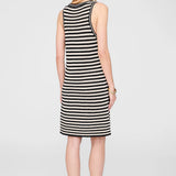 Anine Bing  Arie Dress in Black and Ivory Stripe