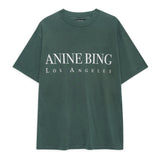 Anine Bing Ashton Tee Los Angeles in Dark Teal