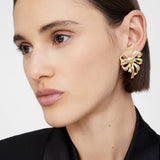 Anine Bing Bow Earrings in Gold