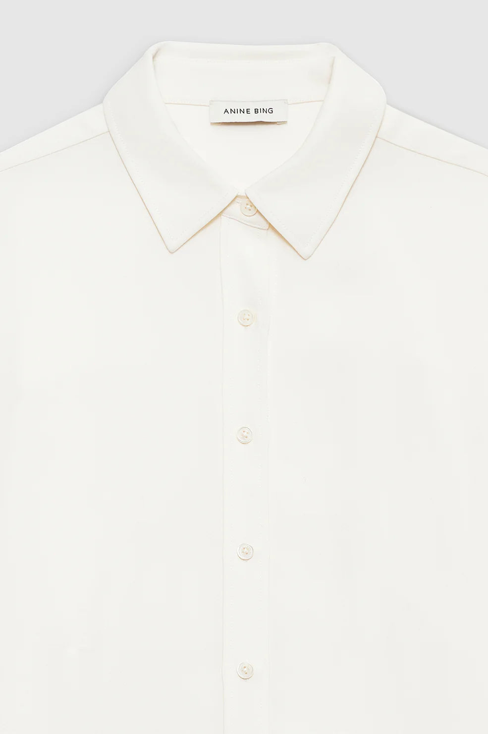 Anine Bing Braxton Shirt in Ivory