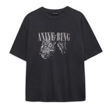 Anine Bing Cohen Tee in Washed Black